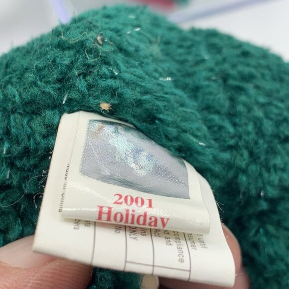 TY Beanie Buddy w/Baby Christmas 2001 Holiday Teddy Bear Plush Stuffed Animal - Picture 4 of 12